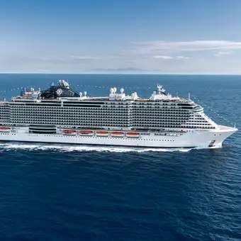 The MSC Seaview at sea