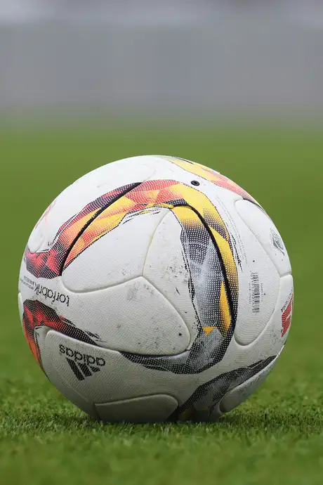 A Football in a field