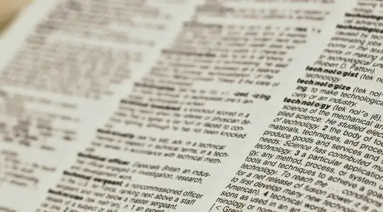 A Page from a Dictionary