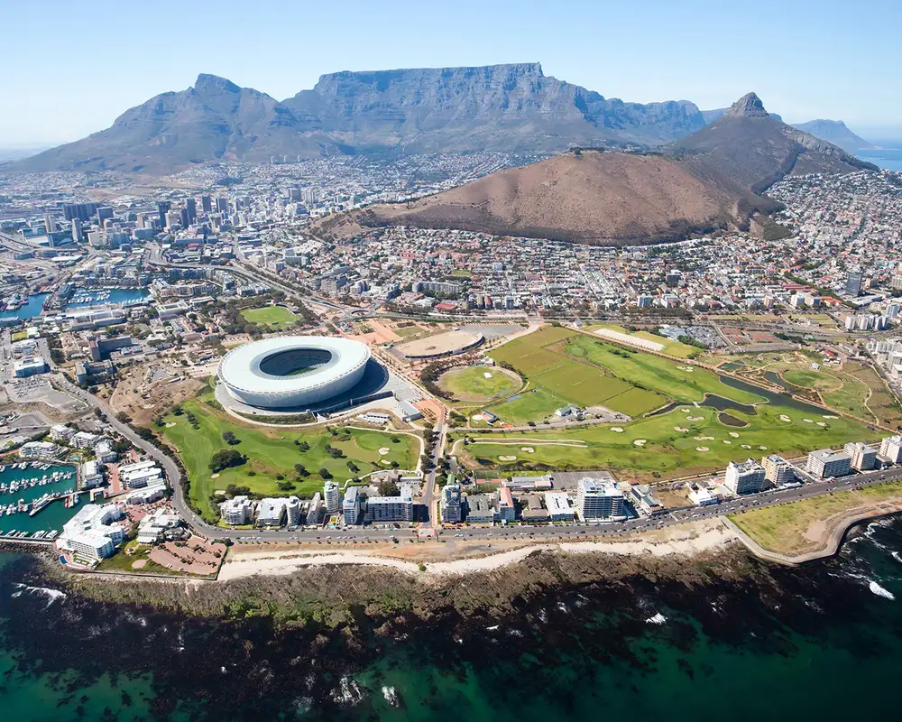 An Aerial view of Cape Town