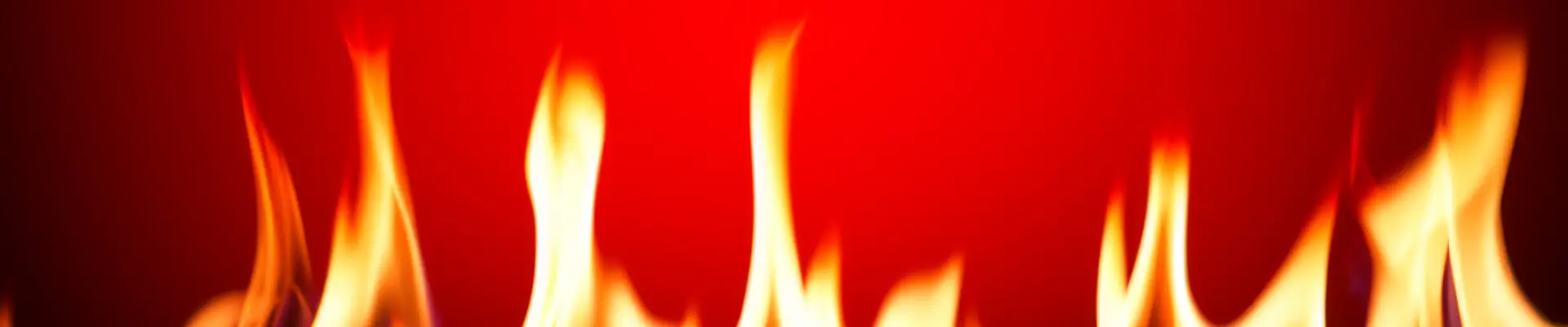 Fire on a red background