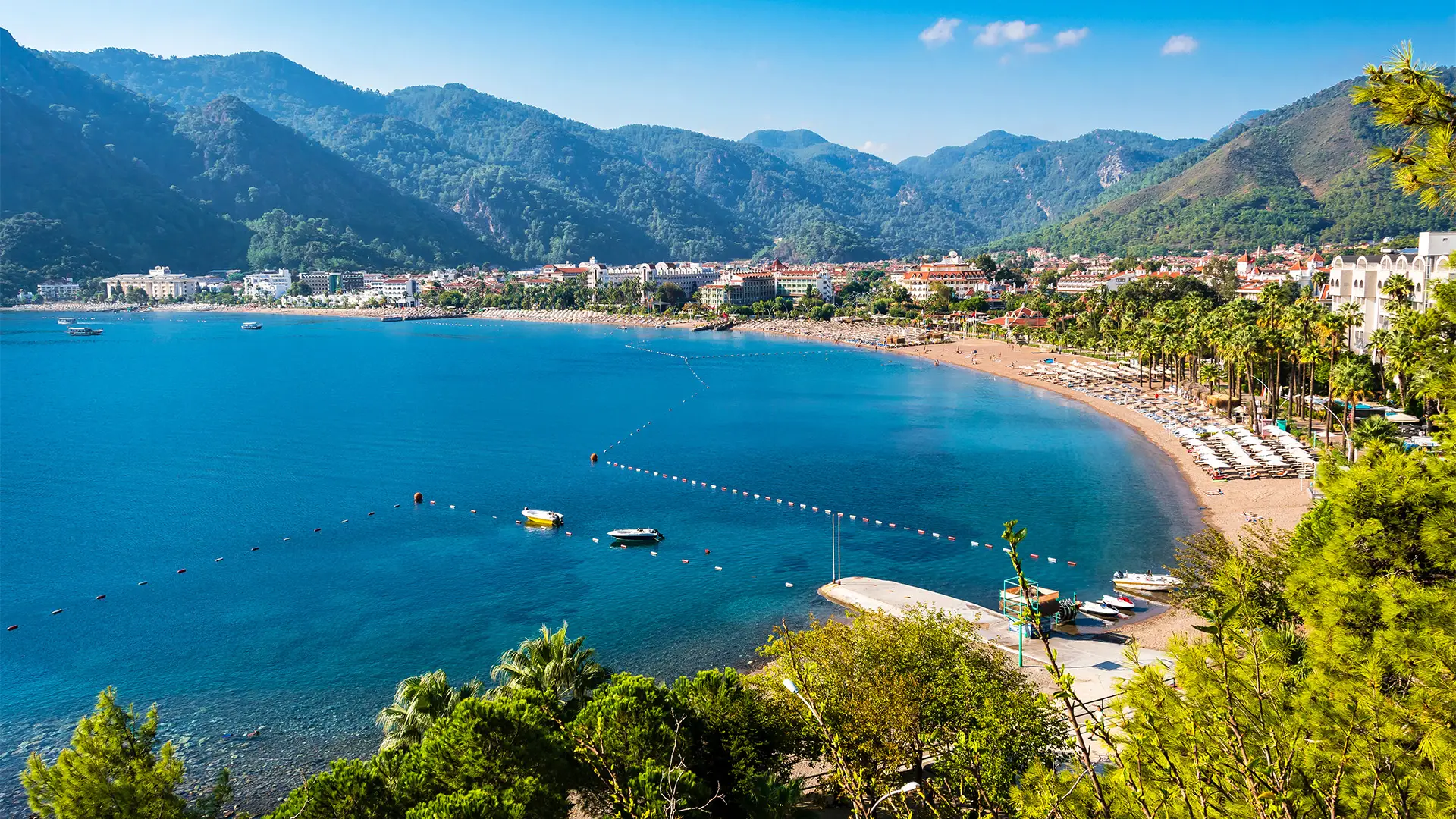 A View of a Bay in Marmaris, Turkey