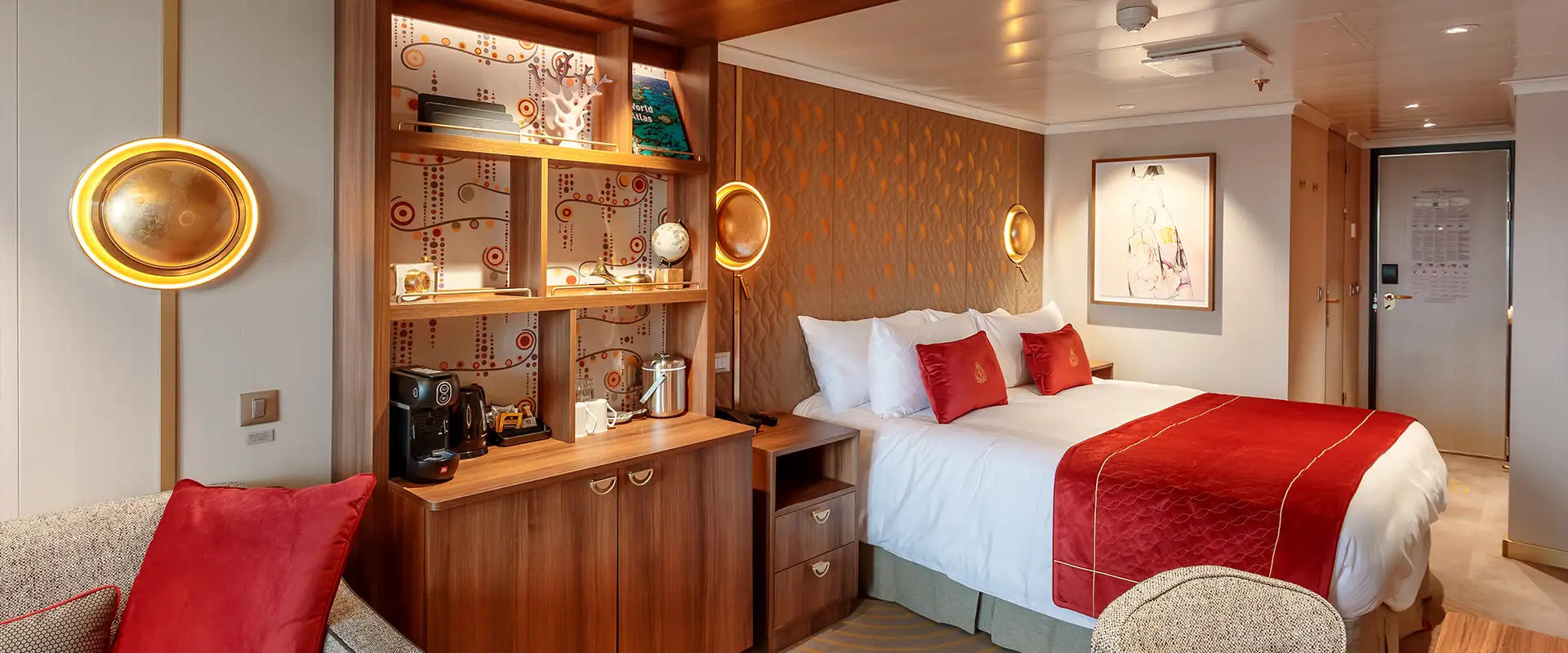 The Princess Grill Cabin aboard Cunard Cruises