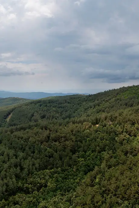 View of Mount Cholomon in Halkidiki
