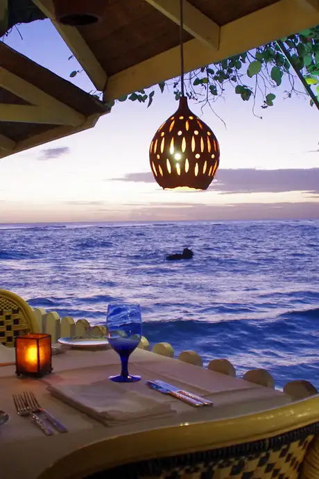 Pisces Restaurant at St. Lawrence Gap on Barbados Island