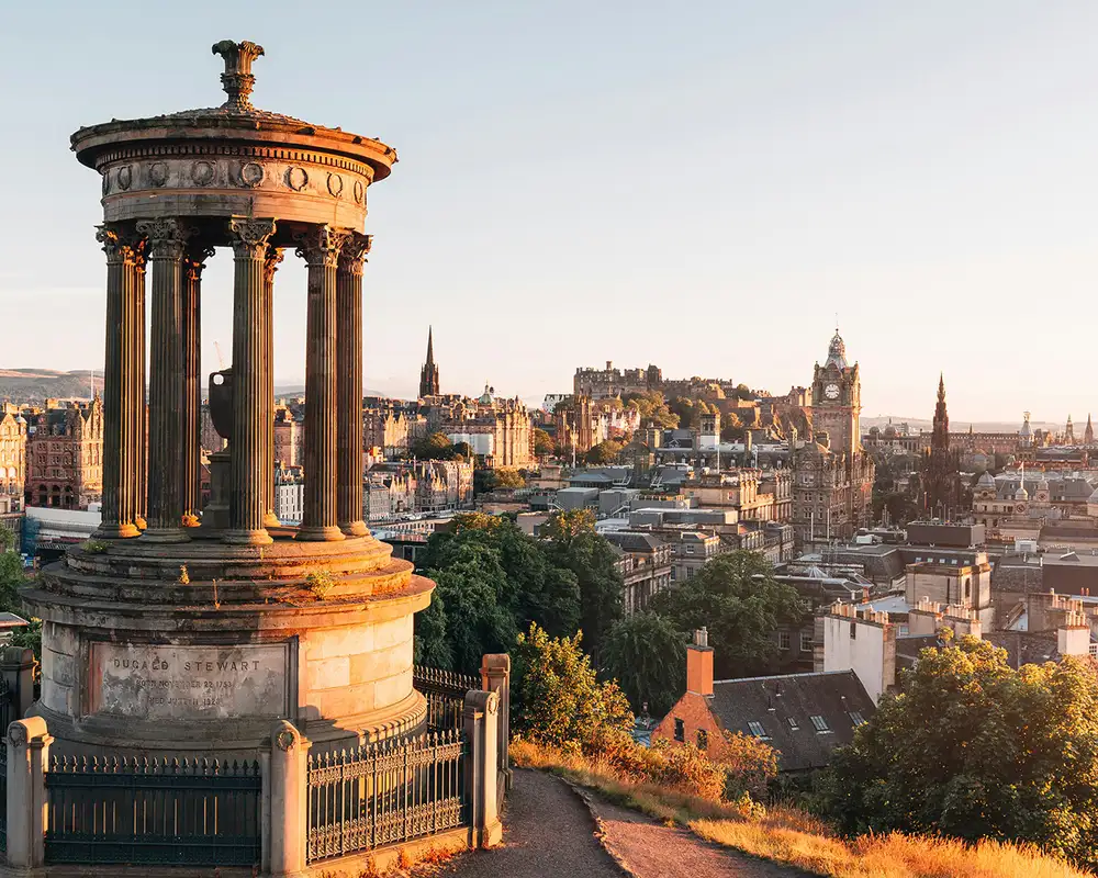 A view of Edinburgh from Calton Hill
