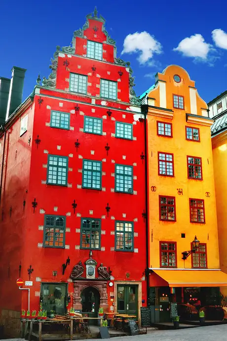 The Colourful buildings of Stockholm