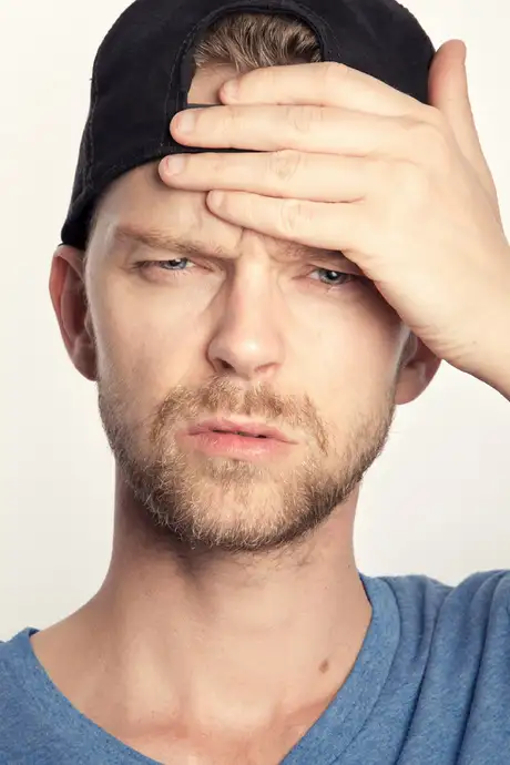 A confused man
