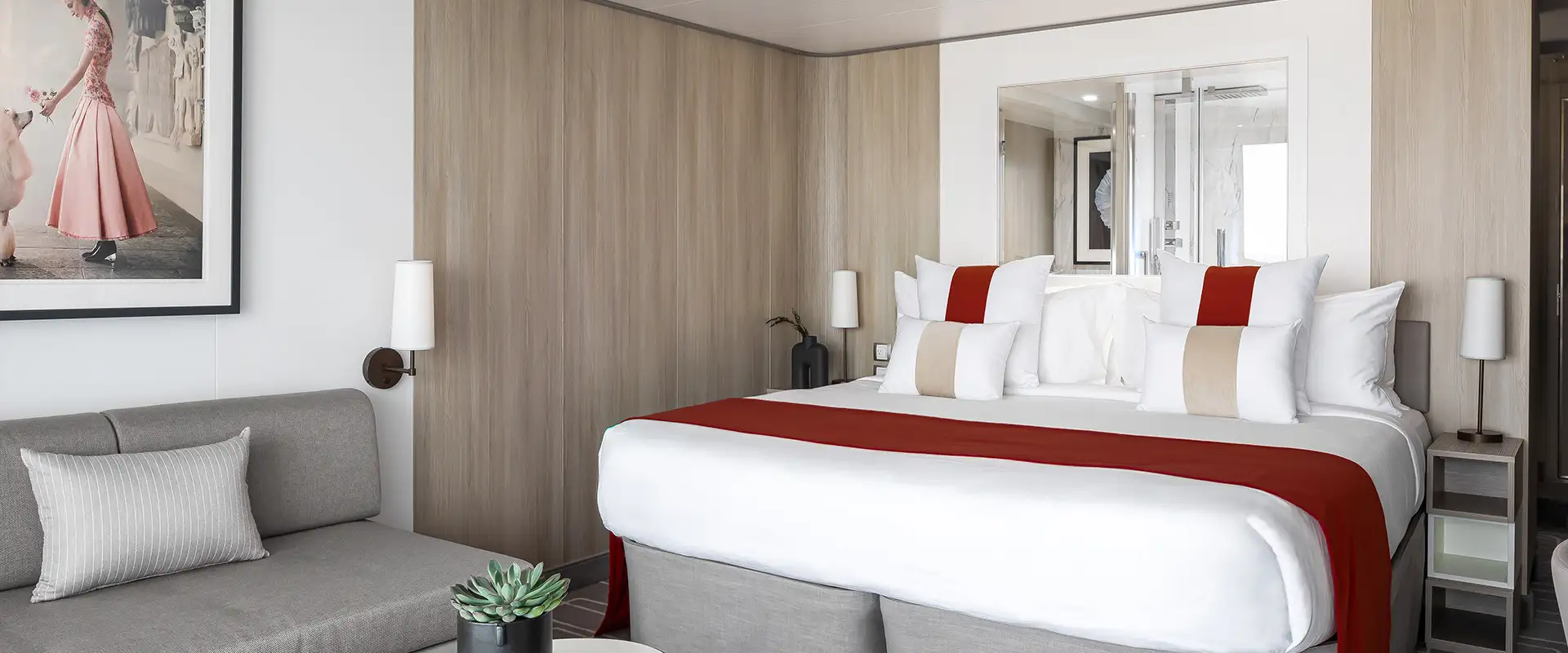 An AquaClass Stateroom on Celebrity Ships