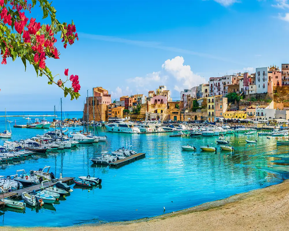 A View of a Harbour in Palermo, Italy