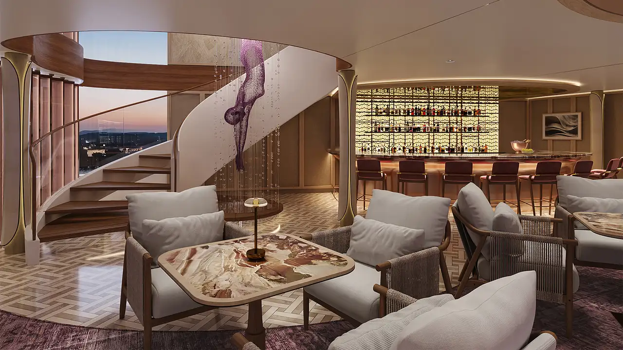 A View of the Lounge in the Celebrity Compass