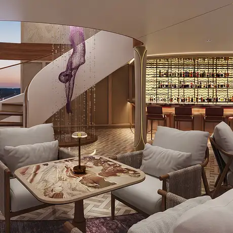 A View of the Lounge in the Celebrity Compass