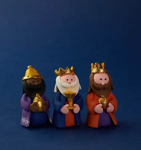 A Cartoon depiction of the three wise men