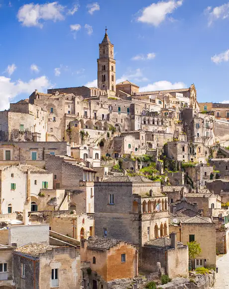 A View of the Skyline of Matera, Italy
