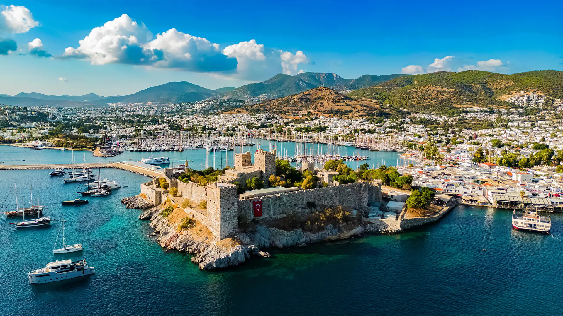 A View of a Castle in Bodrum, Turkey