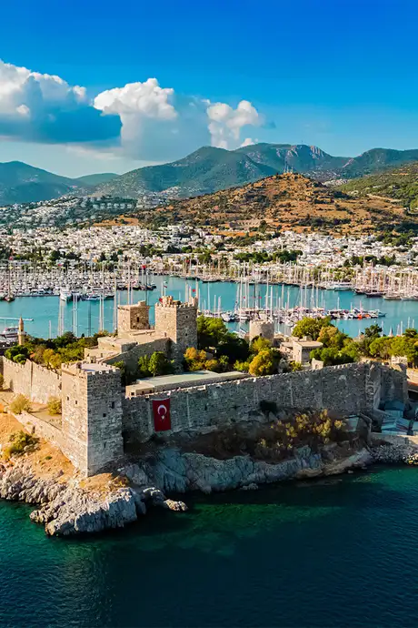 A View of a Castle in Bodrum, Turkey
