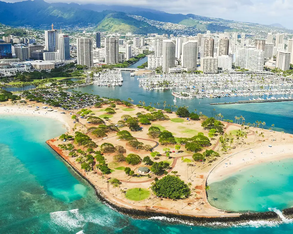 An Aerial View of Honolulu