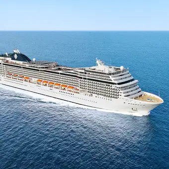 The MSC Magnifica at sea