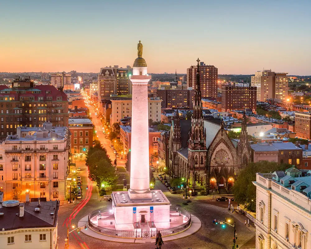 A View of the Skyline of Baltimore