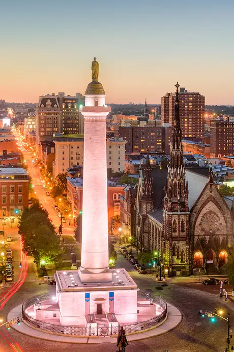 A View of the Skyline of Baltimore