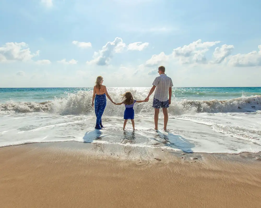 A Family at the beach
