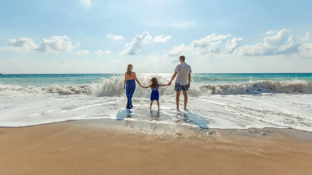 A Family at the beach
