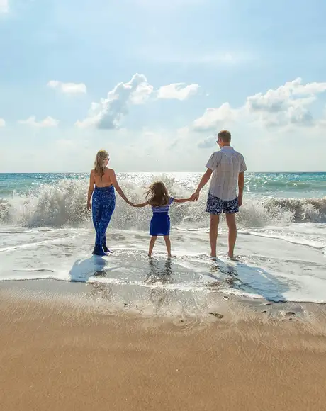 A Family at the beach