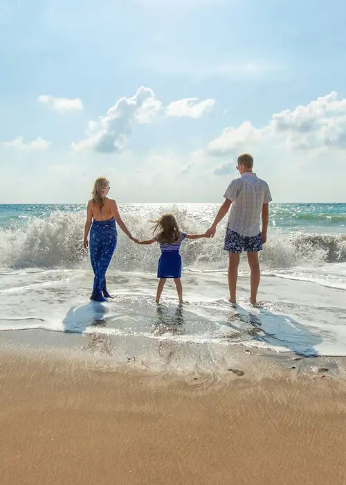 A Family at the beach