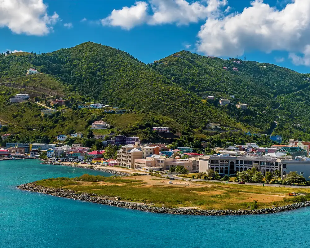 A View of Roadtown in the British Virgin Islands