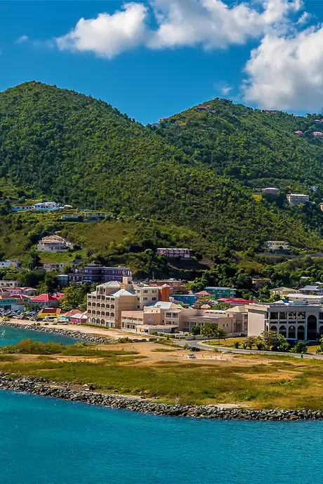 A View of Roadtown in the British Virgin Islands