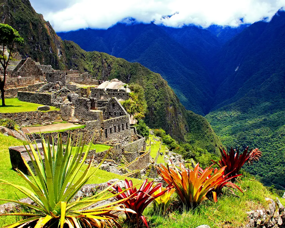 A landscape of Machu Picchu
