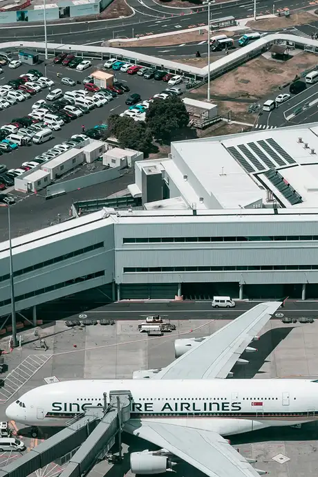 An airport from above