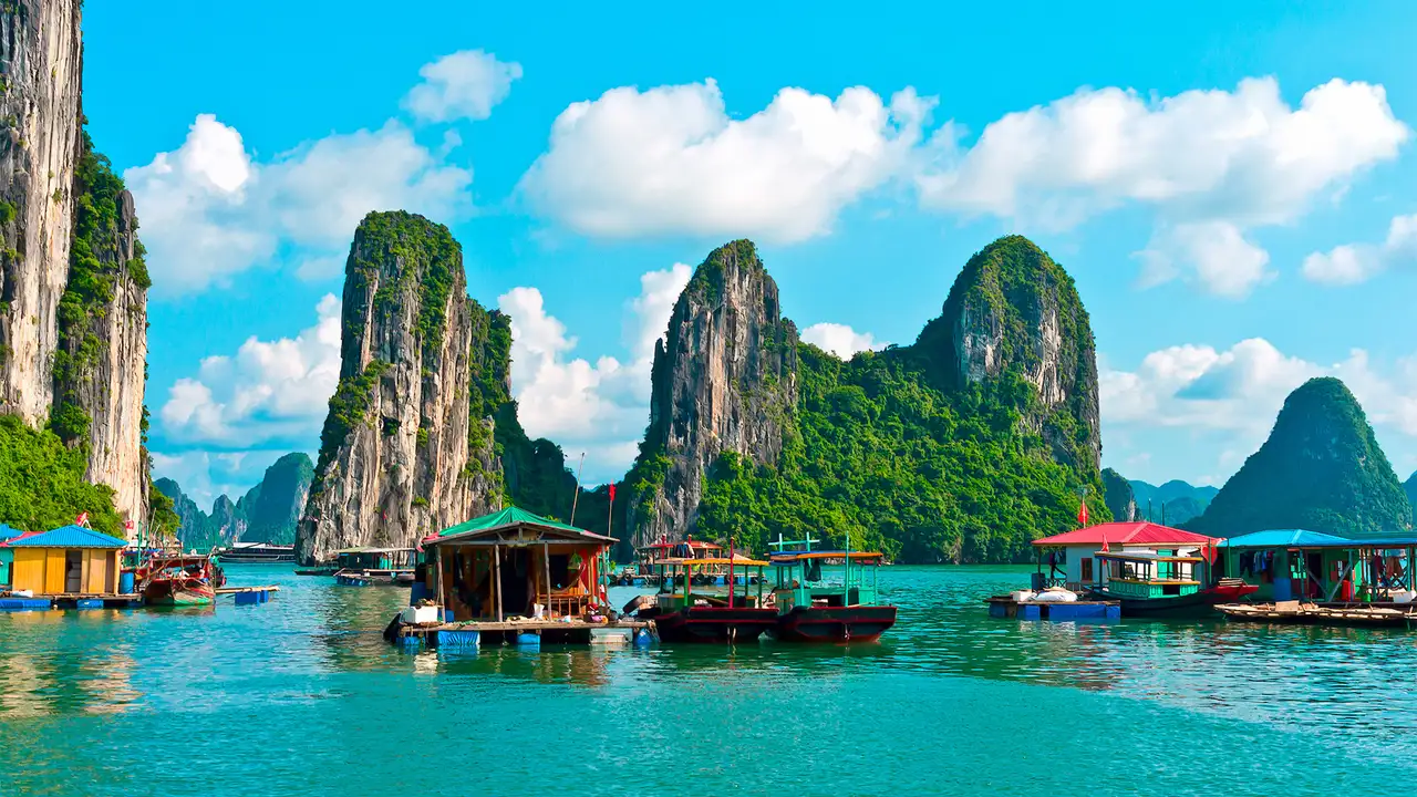 A View of Halong Bay in Vietnam