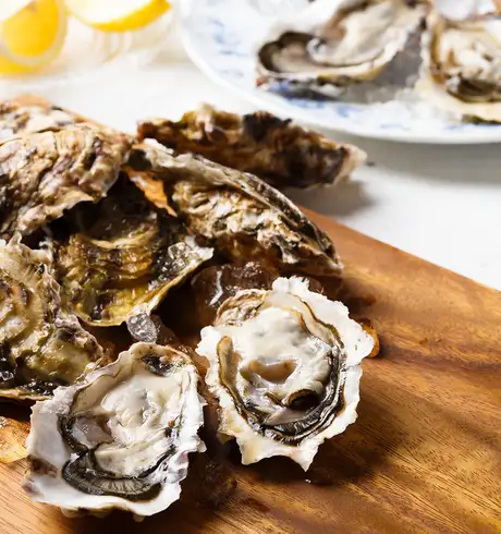 A Meal of cooked Oysters