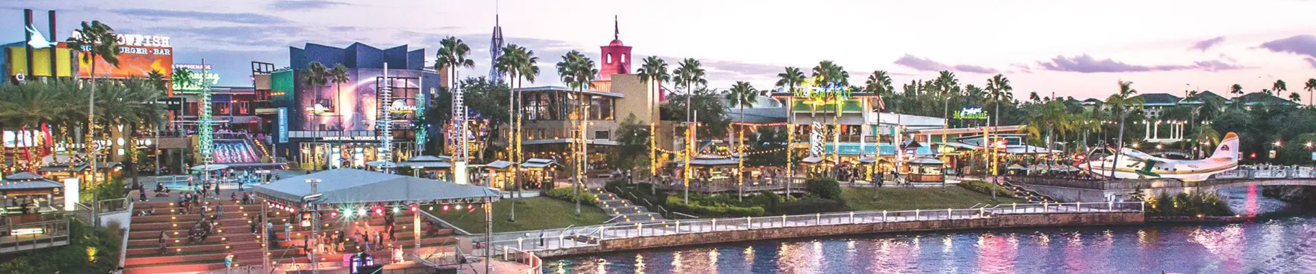 A landscape of the Universal Orlando Resort