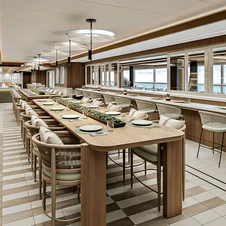 A View of Nikkie Kitchen aboard the Oceania Sonata