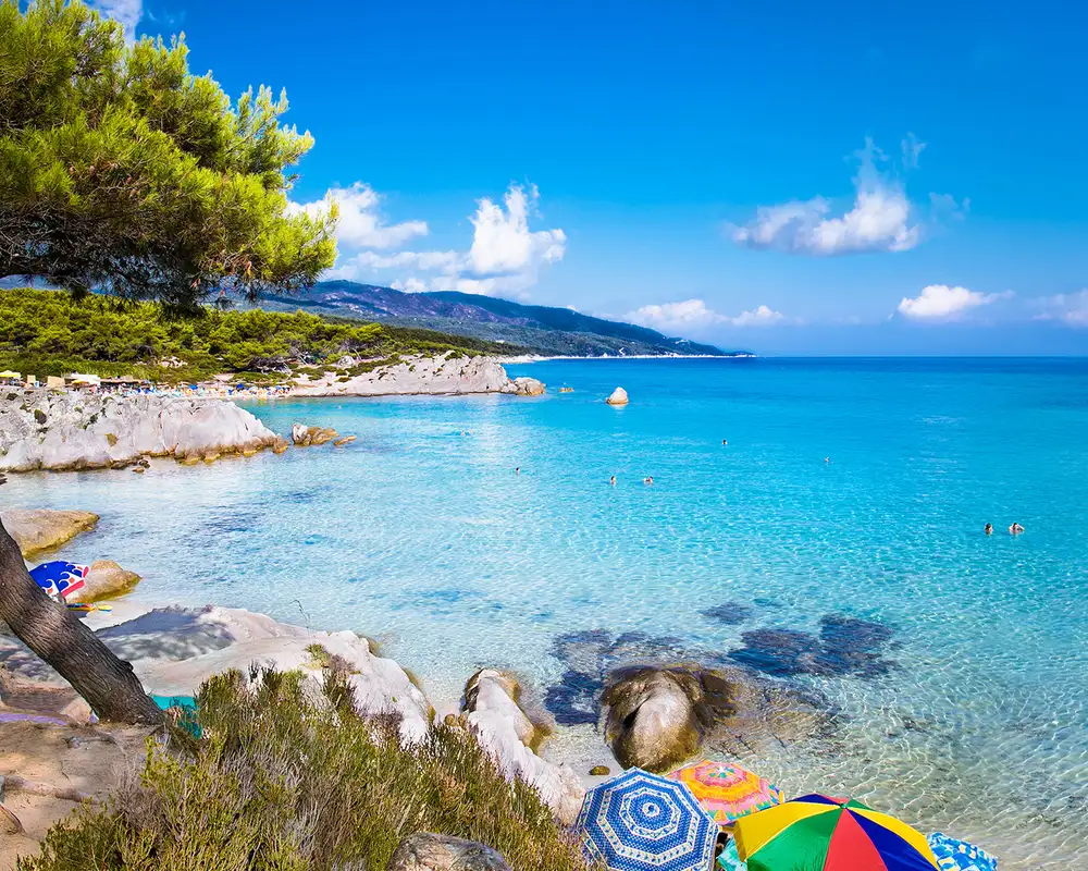 The coast of Halkidiki