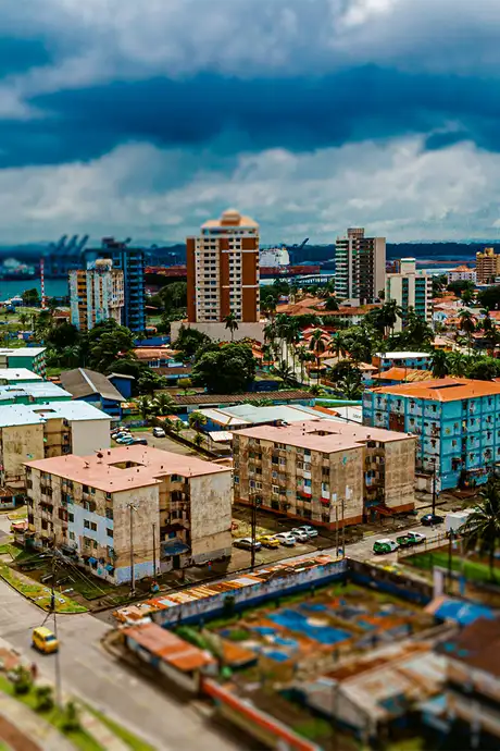 An Aerial View of Colon, Panama