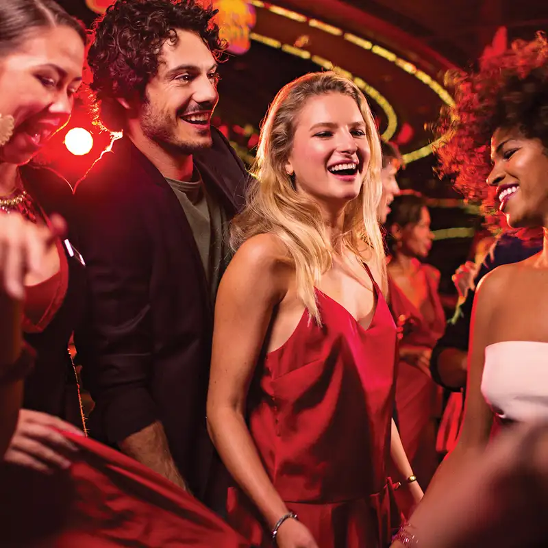 A group of people at a party on a Costa Cruise Ship