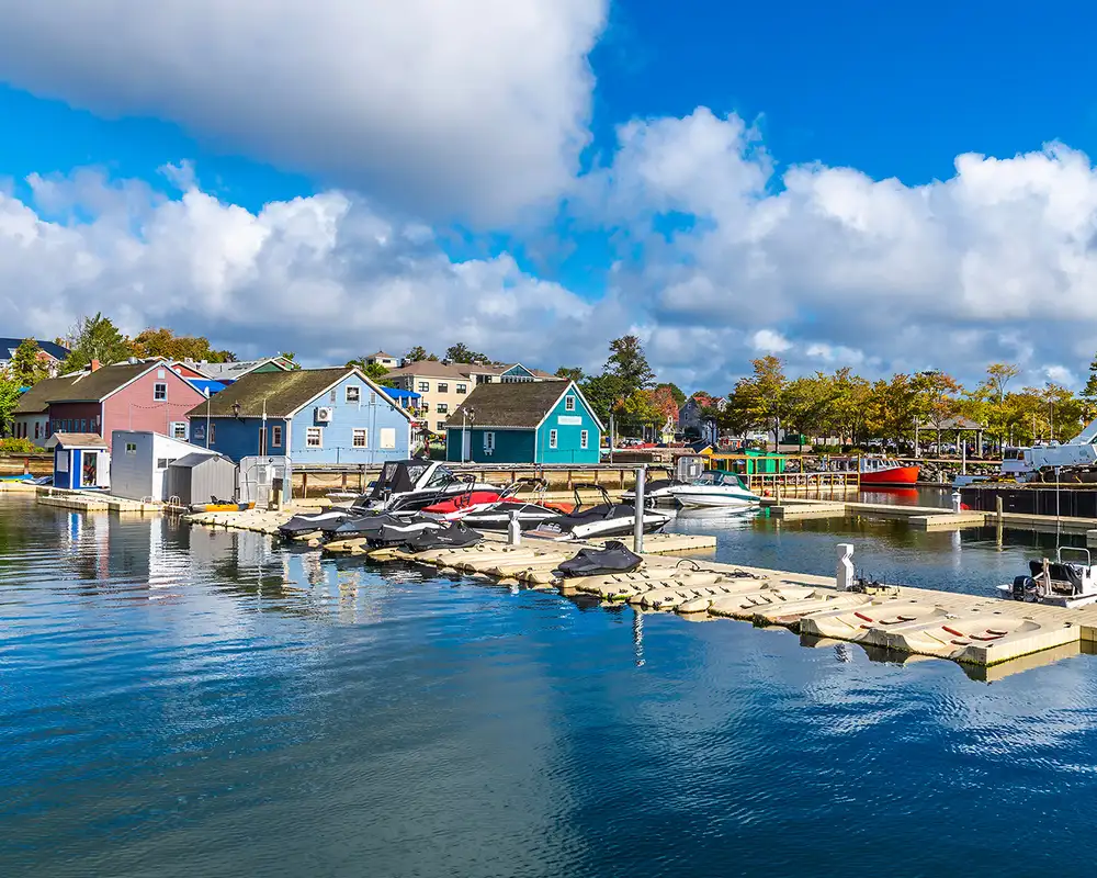 A View of a Marina in Charlottetown, Canada