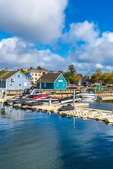 A View of a Marina in Charlottetown, Canada