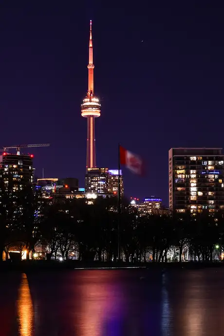 The Skyline of Toronto at Night