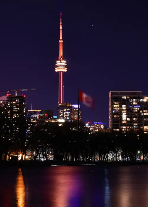The Skyline of Toronto at Night
