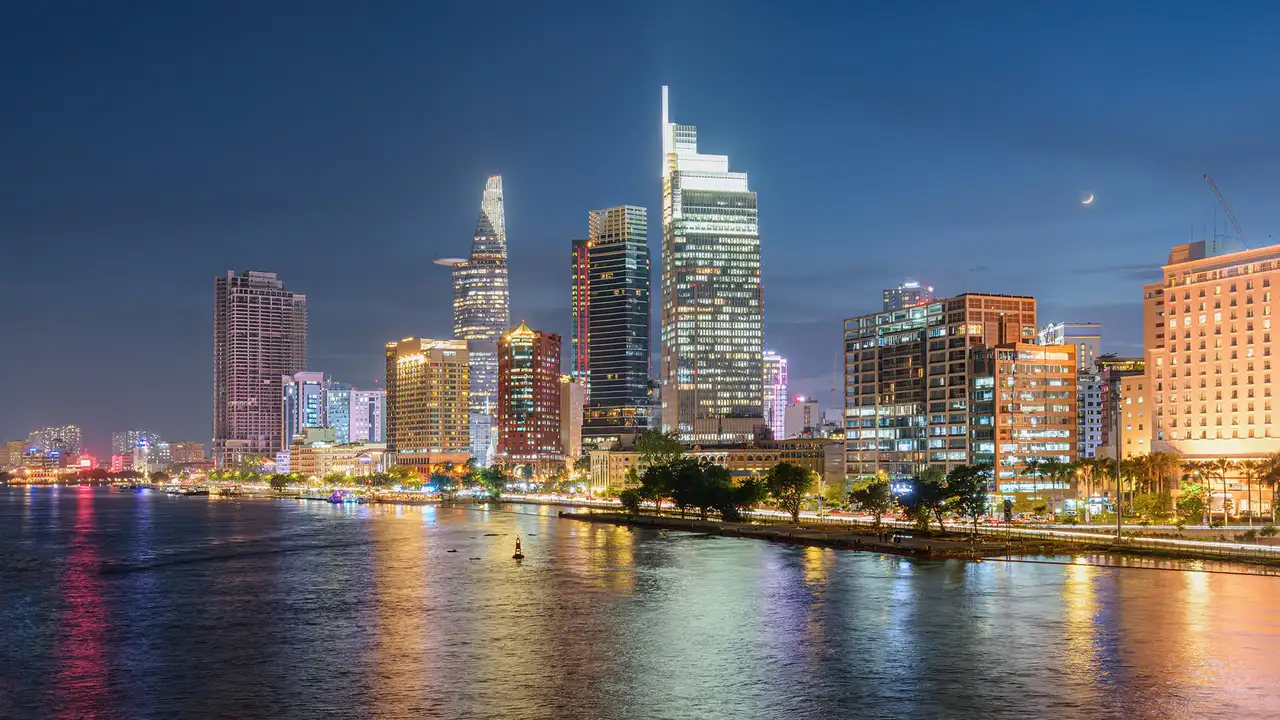 The Skyline of Ho Chi Minh City, Vietnam
