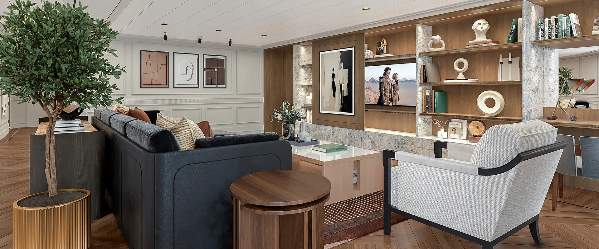 A View of the Oceania Suite aboard the Oceania Sonata