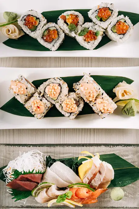 Sushi served on Seabourn Ships