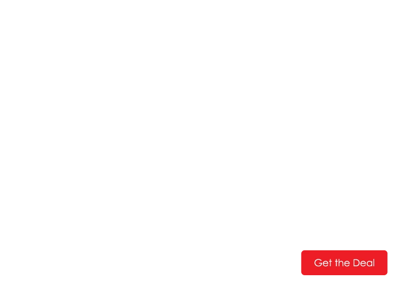 Text advertising 2026 cruise deals with a low deposit option, starting at £366. Red button labeled "Get the Deal."