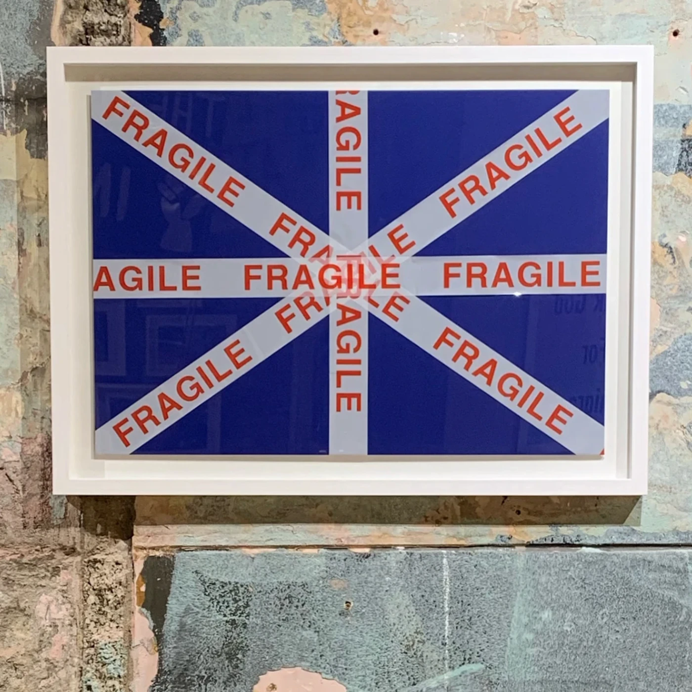 Fragile UK art piece