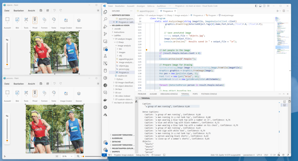 Unterschiede zwischen Objekt- und Personenerkennung mit Azure AI Vision finden