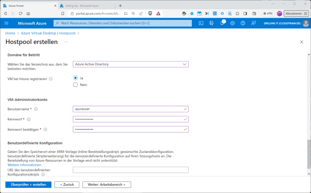 Der Domänen-Beitritt für den Hostpool beeinflusst maßgeblich, wo dein User-Management stattfinden kann